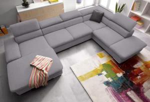 sit&more Wohnlandschaft "Alcatraz U-Form", wahlweise mit Bettfunktion