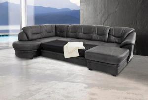 sit&more Wohnlandschaft "Savoni U-Form", wahlweise mit Bettfunktion