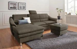 sit&more Ecksofa "Cardoso L-Form", mit Federkern, wahlweise mit Bettfunktion