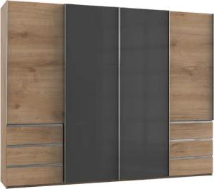 Wimex Schwebetürenschrank "Level by fresh to go", mit Glastüren und Synchronöffnung
