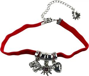 Allgäu Rebell Kette mit Anhänger "Barbara", mit Glassteinen