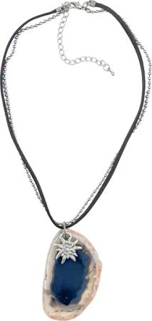 Allgäu Rebell Kette mit Anhänger "Gretl", mit Edelweiß