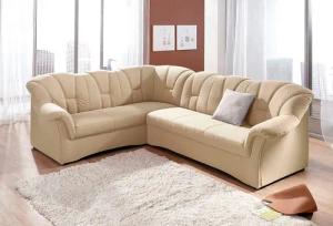 DOMO collection Ecksofa "Papenburg B/T/H: 242/190/84 cm L-Form", wahlweise mit Bettfunktion, Langer Schenkel links oder rechts
