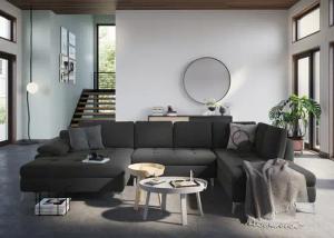 sit&more Wohnlandschaft "Latigo U-Form", mit Mega-Recamiere, wahlweise mit Bettfunktion und Bettkasten