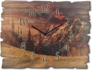 Artland Wanduhr "Holzuhr Alpines Hochland", wahlweise mit Quarz- oder Funkuhrwerk, lautlos ohne Tickgeräusche