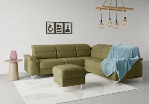 sit&more Ecksofa "Sinatra L-Form", optional mit Kopfteilverstellung und Armteilfunktion