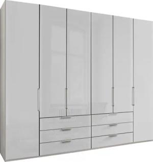 WIEMANN Falttürenschrank "Monaco mit hochwertige Beschläge inkl. Schubladendämpfung", unempfindlichen Glasfront, Made in Germany