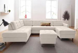 sit&more Wohnlandschaft "Picasso U-Form", wahlweise mit Bettfunktion und Bettkasten