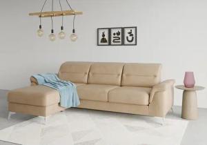 sit&more Ecksofa "Sinatra L-Form", mit Recamiere, optinal mit Kopfteilverstellung und Armteilfunktion