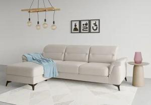 sit&more Ecksofa "Sinatra L-Form", mit Recamiere, optional mit Kopfteilverstellung und Armteilfunktion