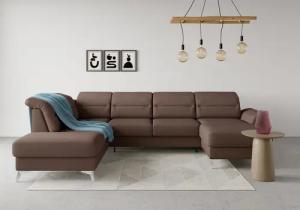 sit&more Wohnlandschaft "Sinatra U-Form", optional mit Kopfteilverstellung und Armteilfunktion etc.