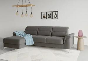 sit&more Ecksofa "Sinatra L-Form", mit Recamiere, optinal mit Kopfteilverstellung und Armteilfunktion