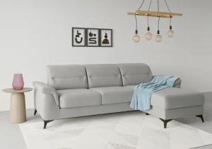 sit&more Ecksofa "Sinatra L-Form", mit Recamiere, optional mit Kopfteilverstellung und Armteilfunktion