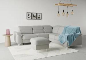 sit&more Ecksofa "Sinatra L-Form", optional mit Kopfteilverstellung und Armteilfunktion