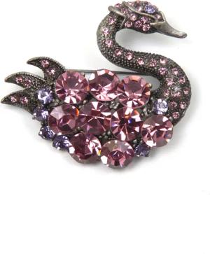 COLLEZIONE ALESSANDRO Brosche "Svea", mit hochwertigen Glassteinen