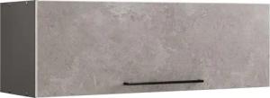 KOCHSTATION Klapphängeschrank "KS-Tulsa", 100 cm breit, mit 1 Klappe, schwarzer Metallgriff, MDF Front