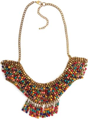COLLEZIONE ALESSANDRO Statementkette "Floria", mit vielen bunten Glasperlen