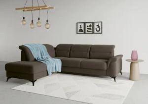 sit&more Ecksofa "Sinatra L-Form", mit Ottomane, optional mit Kopfteilverstellung und Armteilfunktion