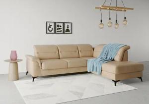 sit&more Ecksofa "Sinatra L-Form", mit Ottomane, optional mit Kopfteilverstellung und Armteilfunktion