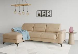 sit&more Ecksofa "Sinatra L-Form", mit Recamiere, optional mit Kopfteilverstellung und Armteilfunktion