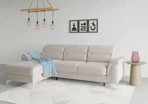 sit&more Ecksofa "Sinatra L-Form", mit Recamiere, optinal mit Kopfteilverstellung und Armteilfunktion