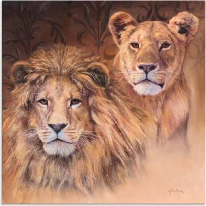 Artland Wandbild "Löwen", Wildtiere, (1 St.), als Alubild, Outdoorbild, Leinwandbild, Poster, Wandaufkleber