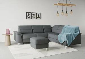 sit&more Ecksofa "Sinatra L-Form", optional mit Kopfteilverstellung und Armteilfunktion