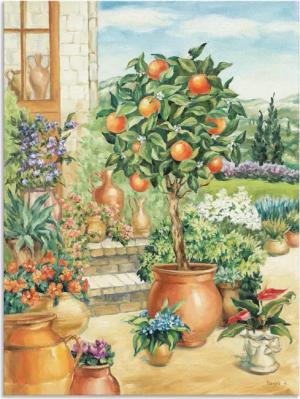 Artland Wandbild "Orangenbaum im Garten", Garten, (1 St.), als Alubild, Outdoorbild, Leinwandbild, Poster, Wandaufkleber