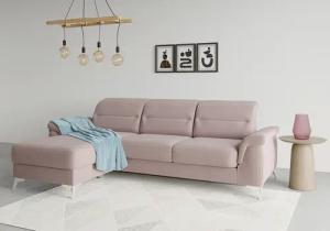 sit&more Ecksofa "Sinatra L-Form", mit Recamiere, optinal mit Kopfteilverstellung und Armteilfunktion