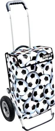 james Einkaufstrolley SOCCER - stabiler Einkaufswagen mit individuellem Design, Handmade in Austria - Einkaufsbegleiter mit viel Stauraum - trägt 40kg