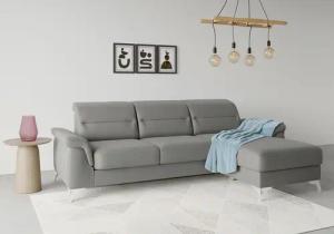 sit&more Ecksofa "Sinatra L-Form", mit Recamiere, optinal mit Kopfteilverstellung und Armteilfunktion