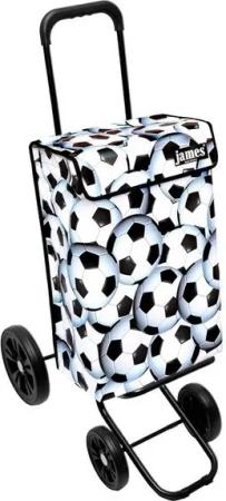james Einkaufstrolley SOCCER - stabiler Einkaufswagen mit individuellem Design, Handmade in Austria - Einkaufsbegleiter mit viel Stauraum - trägt 40kg