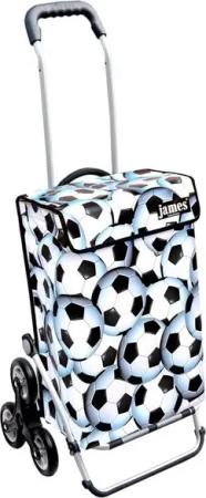 james Einkaufstrolley SOCCER - stabiler Einkaufswagen mit individuellem Design, Handmade in Austria - Einkaufsbegleiter mit viel Stauraum - trägt 40kg