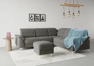 sit&more Ecksofa "Sinatra L-Form", optional mit Kopfteilverstellung und Armteilfunktion