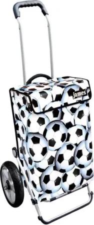 james Einkaufstrolley SOCCER - stabiler Einkaufswagen mit individuellem Design, Handmade in Austria - Einkaufsbegleiter mit viel Stauraum - trägt 40kg