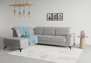 sit&more Ecksofa "Sinatra L-Form", mit Ottomane, optional mit Kopfteilverstellung und Armteilfunktion