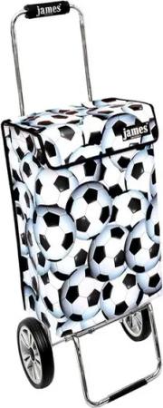 james Einkaufstrolley SOCCER - stabiler Einkaufswagen mit individuellem Design, Handmade in Austria - Einkaufsbegleiter mit viel Stauraum - trägt 40kg