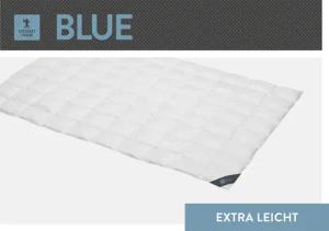 SPESSARTTRAUM Daunenbettdecke "Blue", extraleicht, Füllung 60% Daunen, 40% Federn, Bezug 100% Baumwolle, (1 St.), hergestellt in Deutschland, allergikerfreundlich