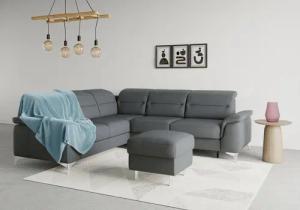 sit&more Ecksofa "Sinatra L-Form", optional mit Kopfteilverstellung und Armteilfunktion