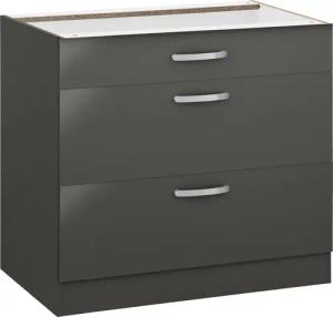 wiho Küchen Unterschrank "Kansas", 90 cm breit, mit 2 großen Auszügen ohne Arbeitsplatte