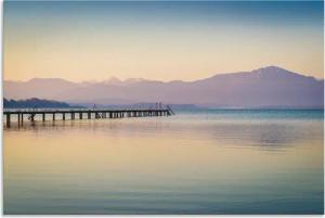 Artland Wandbild "Morgen am Chiemsee", Seebilder, (1 St.), als Alubild, Outdoorbild, Leinwandbild, Poster in verschied. Größen