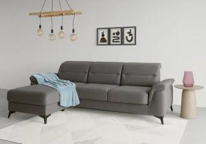 sit&more Ecksofa "Sinatra L-Form", mit Recamiere, optional mit Kopfteilverstellung und Armteilfunktion