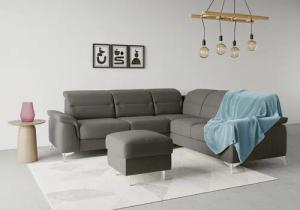 sit&more Ecksofa "Sinatra L-Form", optional mit Kopfteilverstellung und Armteilfunktion