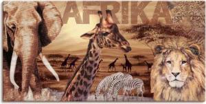 Artland Wandbild "Afrika", Wildtiere, (1 St.), als Alubild, Outdoorbild, Leinwandbild, Poster, Wandaufkleber