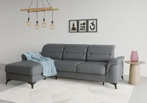 sit&more Ecksofa "Sinatra L-Form", mit Recamiere, optional mit Kopfteilverstellung und Armteilfunktion