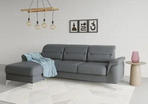 sit&more Ecksofa "Sinatra L-Form", mit Recamiere, optinal mit Kopfteilverstellung und Armteilfunktion