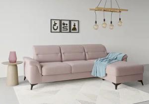 sit&more Ecksofa "Sinatra L-Form", mit Recamiere, optional mit Kopfteilverstellung und Armteilfunktion