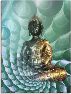 Artland Wandbild "Buddhas Traumwelt CB", Religion, (1 St.), als Alubild, Outdoorbild, Leinwandbild, Poster, Wandaufkleber