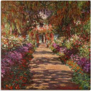Artland Wandbild "Weg in Monets Garten in Giverny. 1902", Garten, (1 St.), als Alubild, Outdoorbild, Leinwandbild, Poster, Wandaufkleber