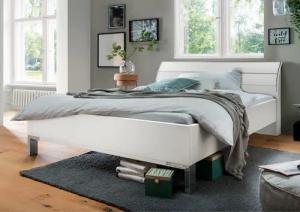 WIEMANN Futonbett "Monaco, 4-fache Liegehöhenverstellung", mit stilvollem Holzkopfteil, Made in Germany